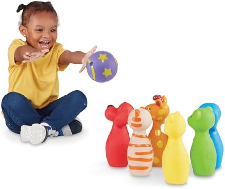 Melissa & Doug Melissa Doug K's Bowling Friends and Game With 6 Pins and Convenient