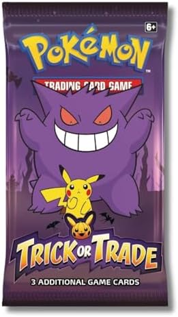 Pokemon 2023 Trick or Trade Gengar Pikachu 6 Mini Booster Packs