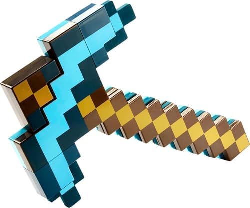Mattel Minecraft Sword Pickaxe Set Kid-Sized Wearable Accessory for Role-Play Costumes