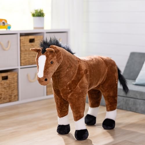 Melissa & Doug Melissa Doug Giant Horse - Lifelike Stuffed Animal nearly 3 feet tall