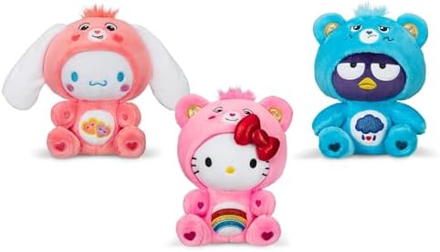 Care Bears Hello Kitty Dressed As Cheer Bear 8 Fun-Size Plush