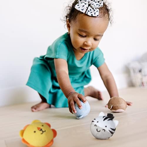 Melissa & Doug Melissa Doug Rollables Safari Friends Infant and Toddler Toy 4 Pieces