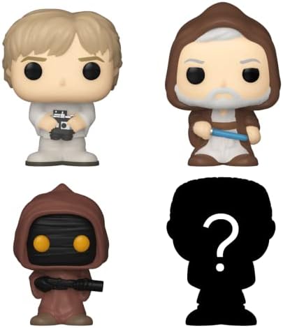 Funko Bitty POP Star Wars - Luke 4-Pack - Luke Skywalker OBI-Wan Kenobi Jawa and A