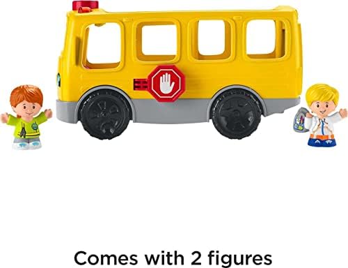 Fisher-Price Little People Musical Toddler Toy Sit with Me School Bus with Lights Sounds