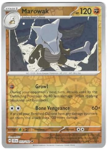 Pokemon - Marowak 073142 - Stellar Crown Reverse Foil - Single Card