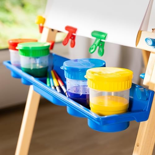 Melissa & Doug Melissa Doug Spill-Proof Paint Cups - 4-Pack Airtight Seal Snap Lids -