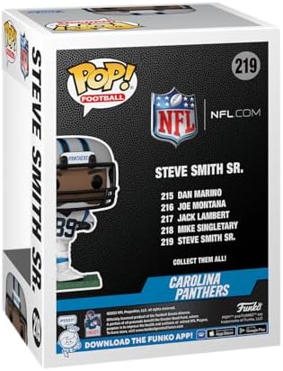 Funko POP NFL Legends - Steve Smith Sr .- Panthers - Collectable Vinyl Figure