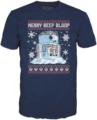 Funko Pop Boxed Tee Star Wars Holiday - R2-D2 Snowman - XL