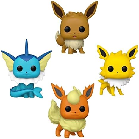 Funko Pop Pokemon - Ultimate 4-Pack Eevee Vaporeon Jolteon Flareon