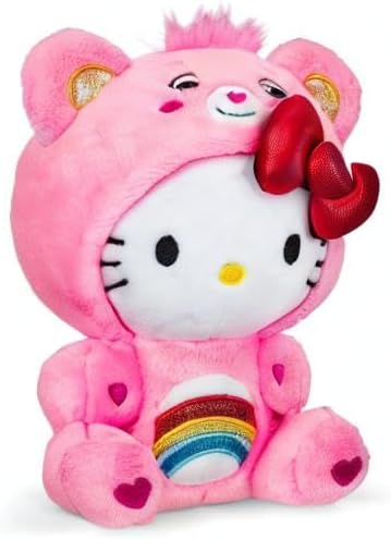 Care Bears Hello Kitty Dressed As Cheer Bear 8 Fun-Size Plush