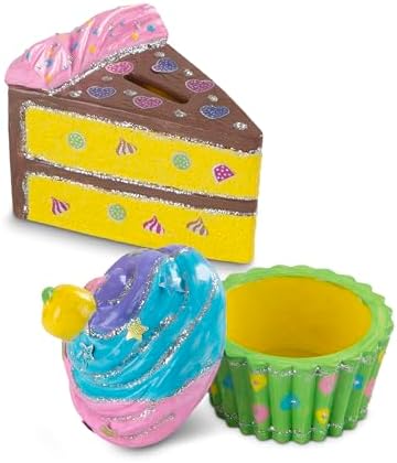 Melissa & Doug Melissa Doug Sweet Keepsakes Craft Kit 2 Decorate-Your-Own Treasure Boxes
