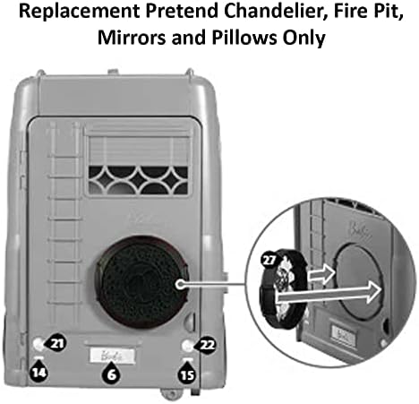 Barbie Replacement Parts Camping Van - CJT42 RV Pop Up Camper Vehicle Playset