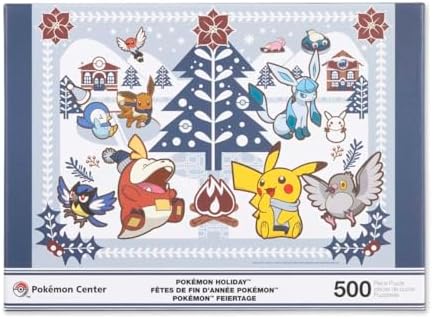 Pokemon Center Pikachu Fuecoco Friends Pokemon Holiday Puzzle 500 Pieces