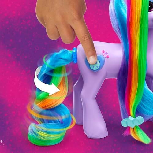 Hasbro My Little Pony Tell Your Tale Rainbow Styles Izzy Moonbow Hair Styling Figure with