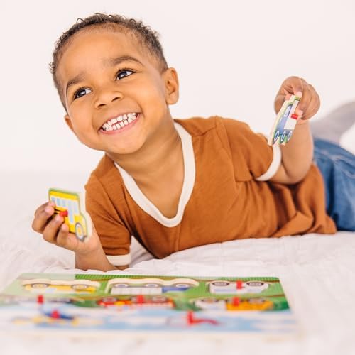 Melissa & Doug Melissa Doug Vehicles Wooden Peg Puzzle 8 pcs