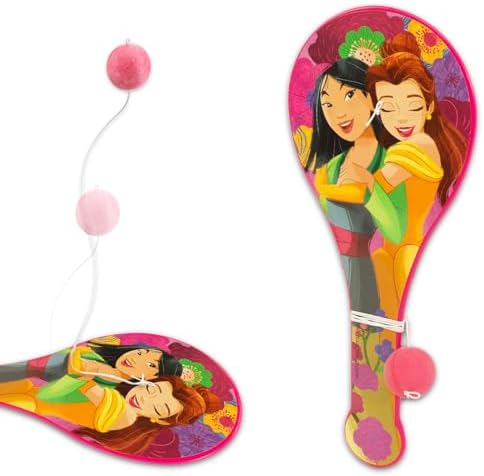 Disney Princess Party Favors - Disney Princess Paddle Ball 6 Disney Princess Paddle Balls