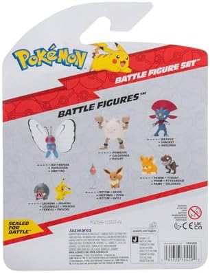 Pokemon PKW3895 Battle Figure Set - Eeve Kramurx Schillok Official Figures Set