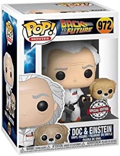 Funko Back To The Future Doc and Einstein Pop Vinyl Toy Figure - Limited Edition