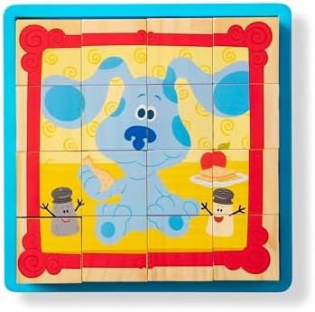 Melissa & Doug Melissa Doug Blue's Clues You Wooden Cube Puzzle 16 Pieces