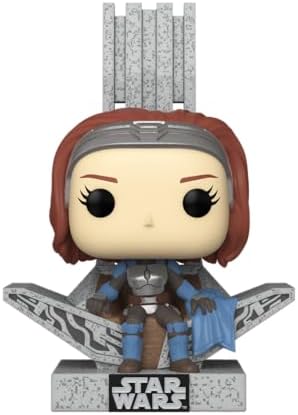 Funko POP Deluxe Star Wars The Mandalorian - Bo-Katan - Bo Katan with Throne 10-inch - Collectable Vinyl Figure