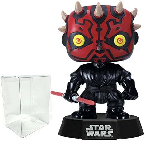 Funko Visit the Funko Store Funko Pop Protector Bundle - 1 Star Wars Darth Maul 09 Pop