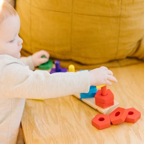 Melissa & Doug Melissa Doug Stack and Sort Board - Wooden Educational Toy for age 2 years