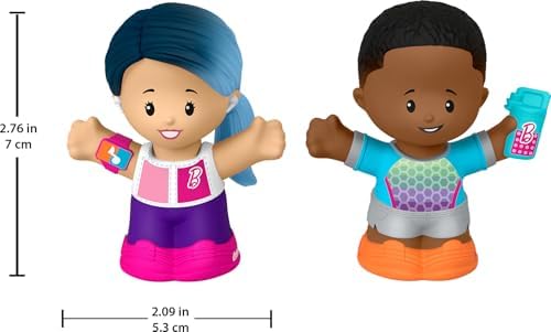 Fisher-Price Little People Toddler Barbie Wellness Figure Set with 2 Characters for