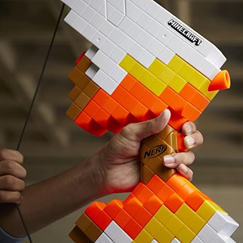 Nerf Minecraft Sabrewing Motorized Blaster Bow 8 Elite Darts 8-Dart Clip Electric Full