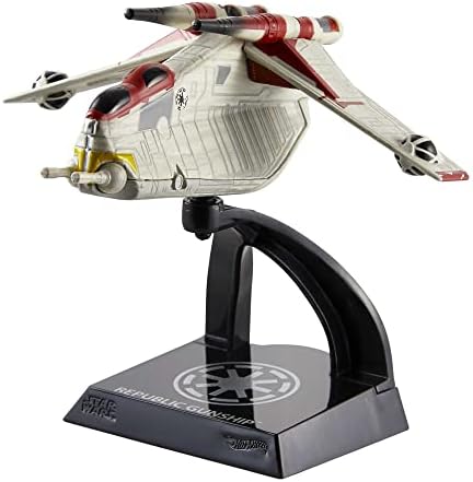 Hot Wheels Star Wars Hot Wheels Starships Select Premium Diecast Republic Gunship HHR26 10 Collectable Vehicle