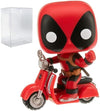 Funko Marvel Deadpool Parody - Deadpool on Scooter Pop Rides Vinyl Figure Bundled with