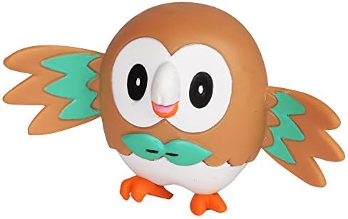 Pokemon 95002 2 Battle Action Figure Includes 2 Rowlet and 2 Litten Pack of 2
