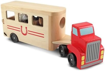 Melissa & Doug Melissa Doug Horse Carrier Wooden Vehicle