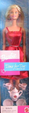 Mattel Barbie Time For Tea Doll w 4 Piece Tea Set 2000