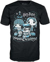 Funko Pop Boxed Tee Harry Potter Holiday - Ron Hermione Harry - XS
