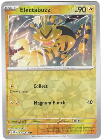 Pokemon - Electabuzz 046142 - Stellar Crown Reverse Foil - Single Card
