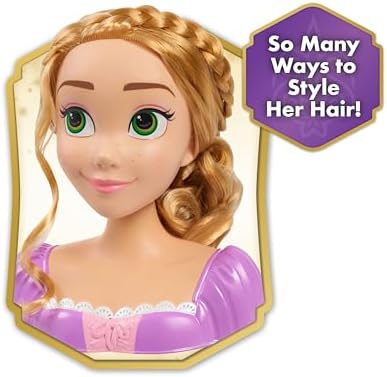 Disney Princess Rapunzel Styling Head 14-pieces Pretend Play for Ages 3 Up by Just Play