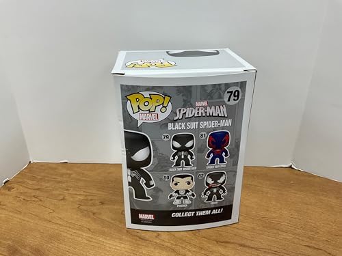 Marvel Funko Spider-Man POP Marvel Black Suit Spider-Man Vinyl Bobble Head 79
