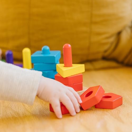 Melissa & Doug Melissa Doug Stack and Sort Board - Wooden Educational Toy for age 2 years