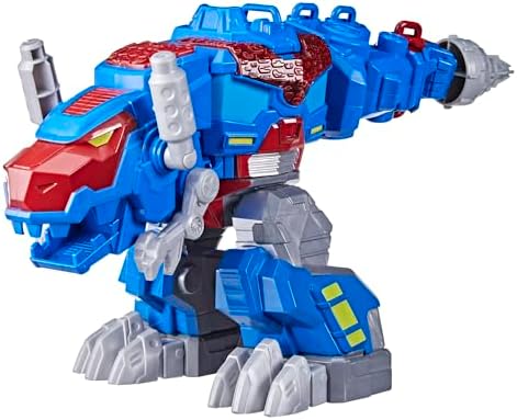 Transformers Dinobot Adventures Optimus Prime T-Rex Converting Toy with Lights and Sounds