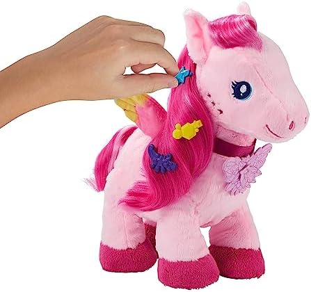 Barbie Mattel Barbie A Touch of Magic Stuffed Animals Walk Flutter Pegasus Plush