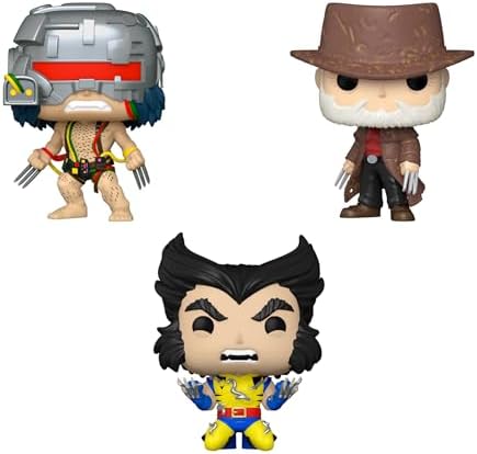 Funko Pop Marvel 50th Anniversary Wolverine Bundle 3-Pack Wolverine Fatal Attractions