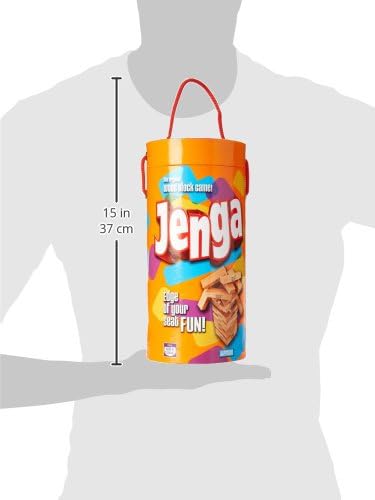 Jenga Hasbro Gaming Jenga Wooden Blocks Stacking Tumbling Tower Game Party for Families