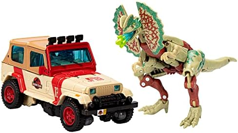 Transformers Collaborative Jurassic Park x Dilophocon Autobot JP12 Action Figures for