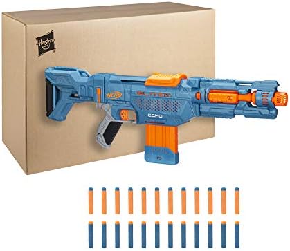 Nerf Elite 2.0 Echo CS-10 Blaster - 24 Official Darts 10-Dart Clip Removable Stock and