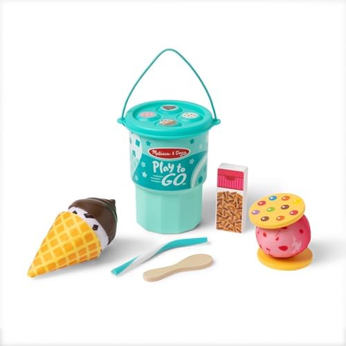 Melissa & Doug Melissa Doug Play to Go 2-Pack Cake and Cookies and Ice Cream Play Food