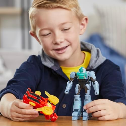 Transformers EarthSpark Cyber-Combiner Terran Twitch and Robby Malto Robot Action Figures
