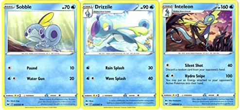 Pokemon Inteleon 059202 Sword Shield - Evolution Pokemon 3 Card Lot
