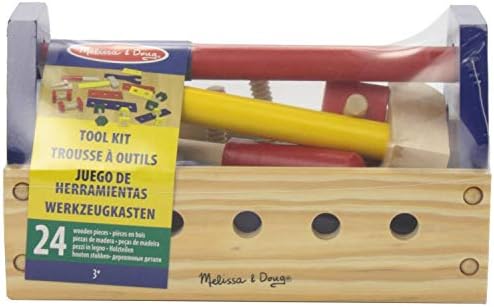 Melissa & Doug Melissa Doug Take-Along Tool Kit Wooden Toy Set 1 Scratch Art Mini-Pad