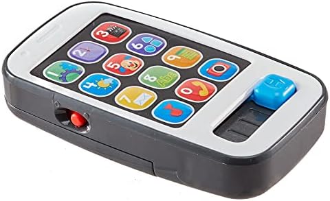 Fisher-Price Baby Toddler Toy Laugh Learn Smart Phone Gray with Lights Educational Music