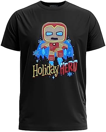 Funko Pop Boxed Tee Marvel Holiday - Gingerbread Iron Man - M